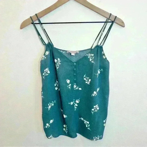 Chelsea 28 Women’s Teal Balsam Classic Bloom Cami Top Size XS - Picture 2 of 10